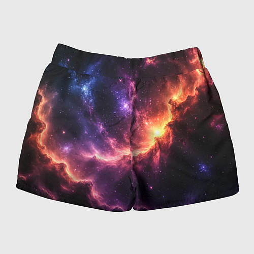 Женские шорты Фантастические космические туманы / 3D-принт – фото 2