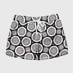 Шорты женские Пятиугольные кольца, цвет: 3D-принт