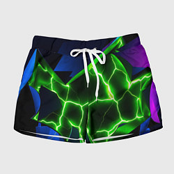 Женские шорты Neon green glow