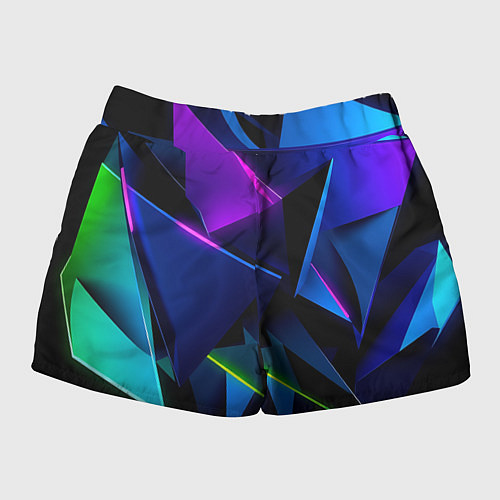 Женские шорты Neon geometric / 3D-принт – фото 2