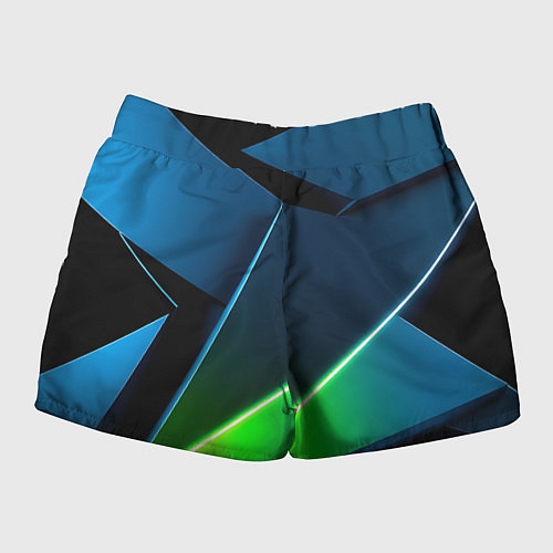Женские шорты Neon colored geometric / 3D-принт – фото 2