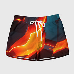 Шорты женские Neon orange, цвет: 3D-принт