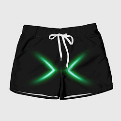 Женские шорты Neon green lines
