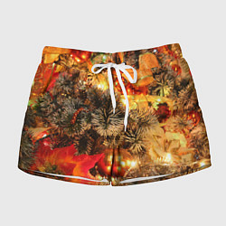 Шорты женские Атмосфера Рождества, цвет: 3D-принт