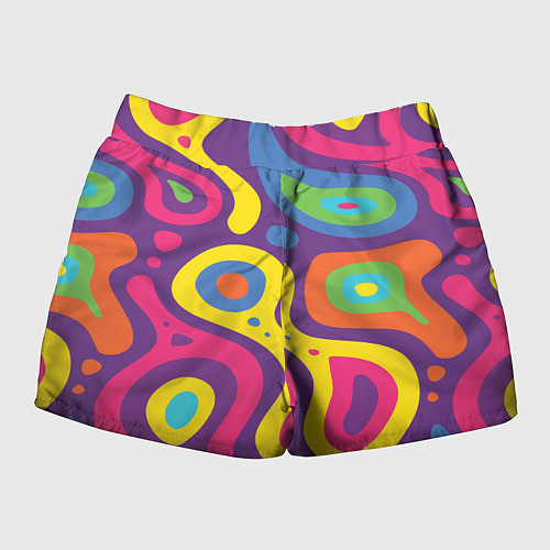 Женские шорты Abstract tac / 3D-принт – фото 2