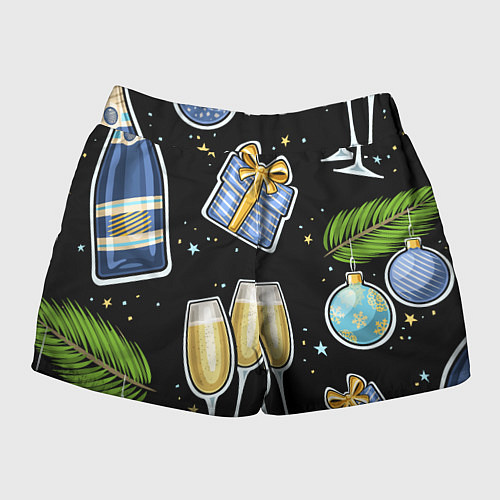 Женские шорты Новогодний вайб / 3D-принт – фото 2