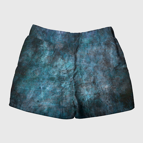 Женские шорты Абстракция - dark blue / 3D-принт – фото 2