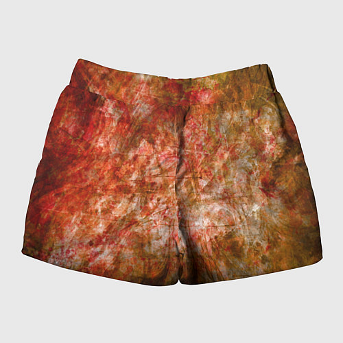 Женские шорты Абстракция - bright red / 3D-принт – фото 2