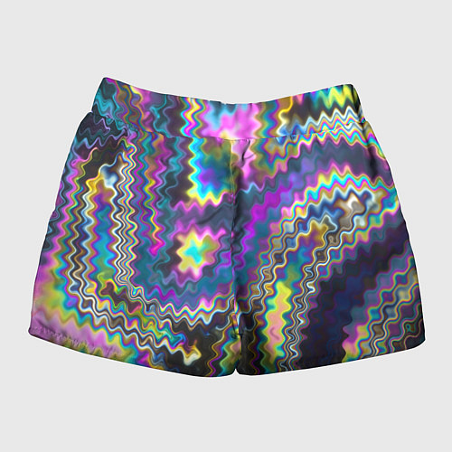 Женские шорты Абстракция переливы / 3D-принт – фото 2