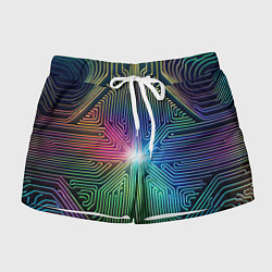 Женские шорты Линейная графика