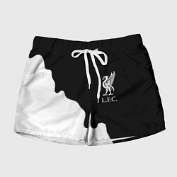 Шорты женские Ливерпуль краски разводы, цвет: 3D-принт