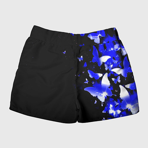 Женские шорты Наполи бабочки текстура / 3D-принт – фото 2