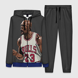 Женский 3D-костюм Bulls 23: Jordan, цвет: 3D-синий