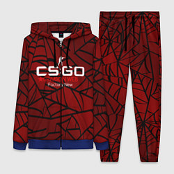 Женский 3D-костюм Cs:go - Crimson Web Style Factory New Кровавая пау, цвет: 3D-синий