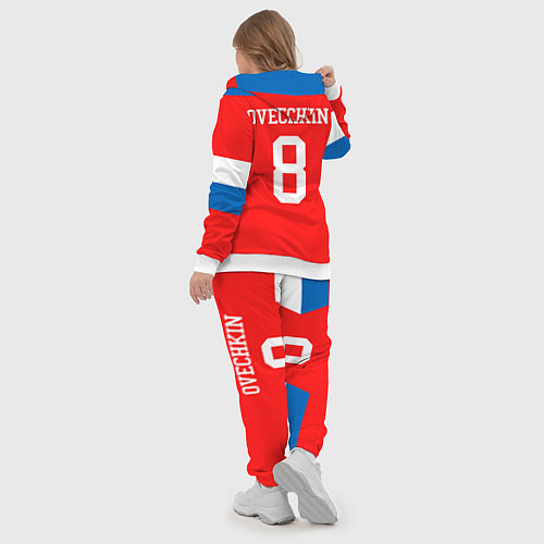 Женский костюм Сборная РФ: #8 OVECHKIN / 3D-Белый – фото 5