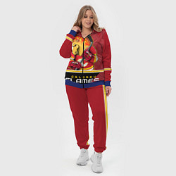 Женский 3D-костюм Calgary Flames, цвет: 3D-синий — фото 2