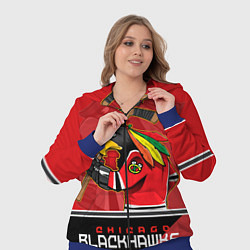 Женский 3D-костюм Chicago Blackhawks, цвет: 3D-синий — фото 2