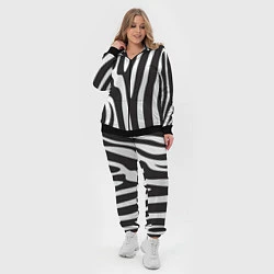 Женский 3D-костюм Шкура зебры, цвет: 3D-черный — фото 2