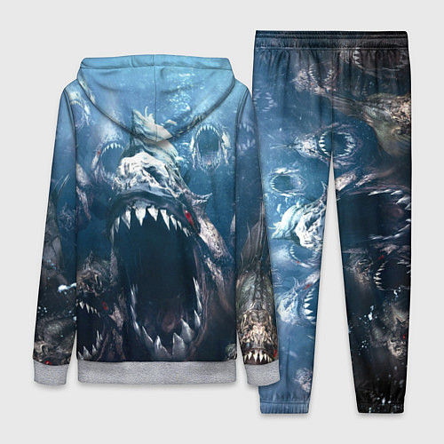 Женский костюм Голодные пираньи / 3D-Меланж – фото 2