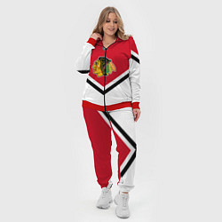 Женский 3D-костюм NHL: Chicago Blackhawks, цвет: 3D-красный — фото 2