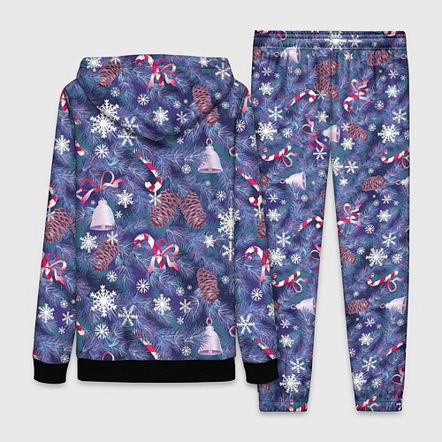 Женский костюм Ёлки шишки колокольчики / 3D-Черный – фото 2