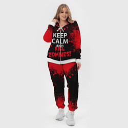 Женский 3D-костюм Keep Calm & Kill Zombies, цвет: 3D-белый — фото 2