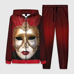 Женский 3D-костюм Венецианская маска, цвет: 3D-красный