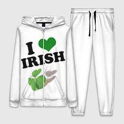 Женский 3D-костюм Ireland, I love Irish, цвет: 3D-белый
