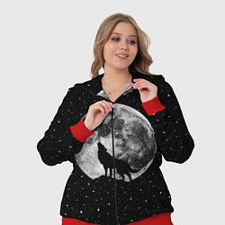 Женский 3D-костюм Лунный волк, цвет: 3D-красный — фото 2
