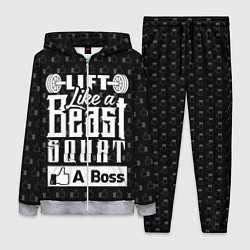 Женский 3D-костюм Lift Like A Beast Squat, цвет: 3D-меланж