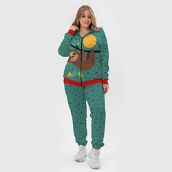 Женский 3D-костюм Довольный ленивец, цвет: 3D-красный — фото 2