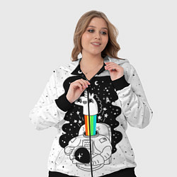 Женский 3D-костюм Единорог астронавт, цвет: 3D-черный — фото 2