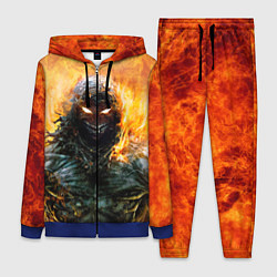 Женский 3D-костюм Disturbed: Monster Flame, цвет: 3D-синий