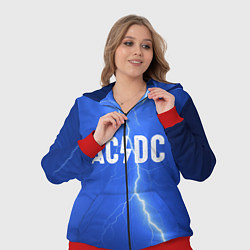 Женский 3D-костюм AC/DC: Lightning, цвет: 3D-красный — фото 2