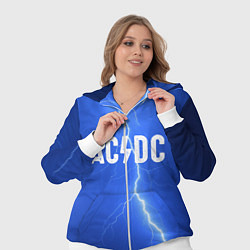 Женский 3D-костюм AC/DC: Lightning, цвет: 3D-белый — фото 2