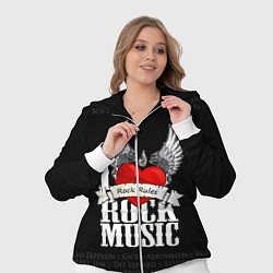 Женский 3D-костюм I Love Rock Music, цвет: 3D-белый — фото 2