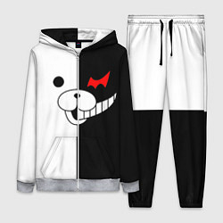 Женский 3D-костюм Monokuma, цвет: 3D-меланж