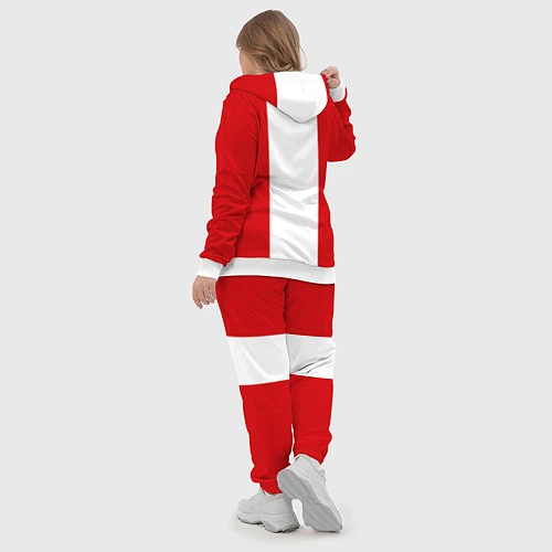 Женский костюм Arsenal FC: Red line / 3D-Белый – фото 5