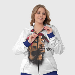 Женский 3D-костюм 2Pac, цвет: 3D-синий — фото 2