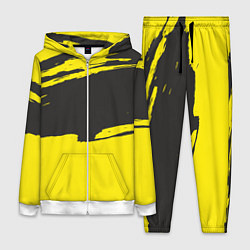Женский 3D-костюм Чёрно-жёлтый, цвет: 3D-белый