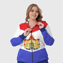Женский 3D-костюм Флаг и герб Голландии, цвет: 3D-синий — фото 2