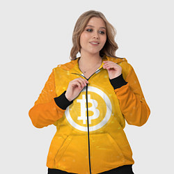 Женский 3D-костюм Bitcoin Orange, цвет: 3D-черный — фото 2