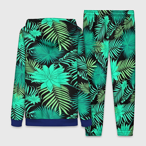 Женский костюм Tropical pattern / 3D-Синий – фото 2