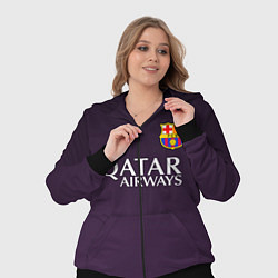 Женский 3D-костюм Barcelona FC: Violet, цвет: 3D-черный — фото 2