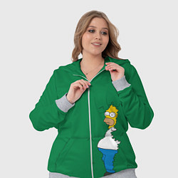 Женский 3D-костюм Гомер в кустах, цвет: 3D-меланж — фото 2