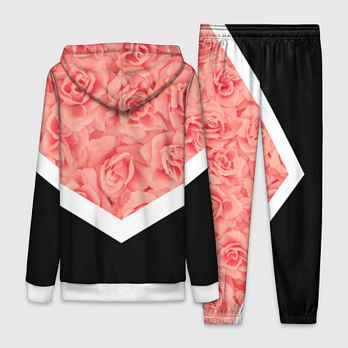 Женский костюм Розовые розы / 3D-Белый – фото 2
