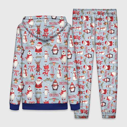 Женский костюм Рождественская Милота / 3D-Синий – фото 2