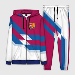 Женский 3D-костюм Barcelona FC: White style, цвет: 3D-синий