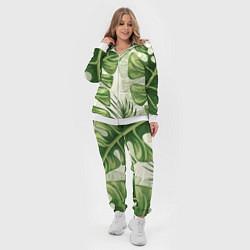 Женский 3D-костюм Тропический папоротник, цвет: 3D-белый — фото 2