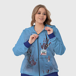 Женский 3D-костюм Костюм врача кровь, цвет: 3D-синий — фото 2